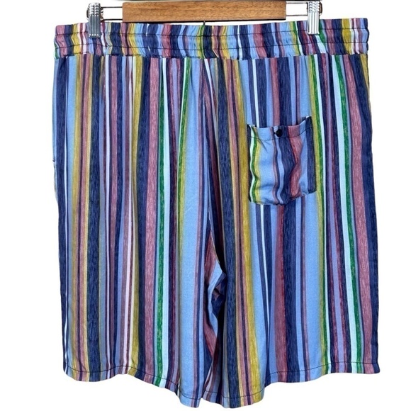 We 1 Fit Men’s Swim Trunks Striped Mulit-color Quick Dry Size-XL NWT - Picture 3 of 9